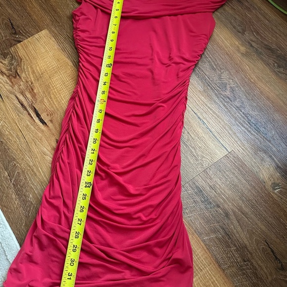 BCBGMaxAzria Fuchsia Midi Dress - Picture 4 of 8